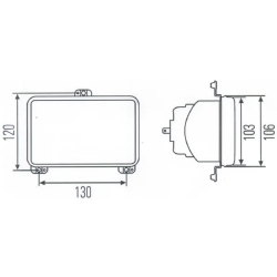 REFLEKTOR PRZEDNI CASE MAGNUM FENDT 1955175C2 1AB008888051