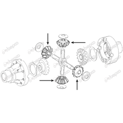 KOŁO ZĘBATE SATELITA CASE 14Z 3230284R1