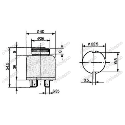 STACYJKA CASE FIAT FORD NEW HOLLAND 5 PINÓW 5146155