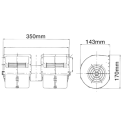 DMUCHAWA NAWIEWU CASE DEUTZ NEW HOLLAND FIAT FORD 81870361