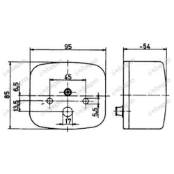 LAMPA ZESPOLONA TYLNA LEWA RENAULT 7700003988