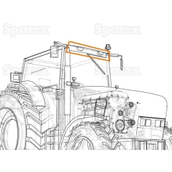 LAMPA ROBOCZA LED FENDT, MASSEY, 5400 LUMEN, 10-30V