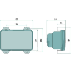 REFLEKTOR PRZEDNI LAMPA JOHN DEERE 6320 6520 AL152328