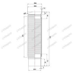 ŁĄCZNIK ELASTYCZNY RURY WYDECHOWEJ JOHN DEERE AL175163
