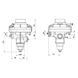 ZAWÓR HAMULCOWY STERUJĄCY PRZYCZEPY CASE SAME JOHN DEERE