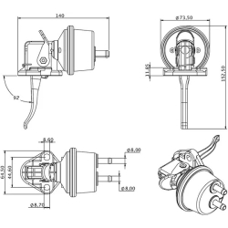 POMPA ZASILAJĄCA POMPKA PALIWA JOHN DEERE RE61260