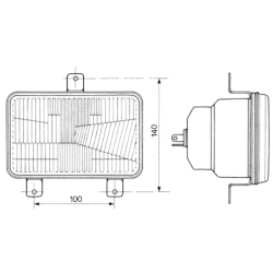 REFLEKTOR PRZEDNI LAMPA MASSEY FERGUSON 4245 6255 3713799M91