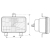 REFLEKTOR PRZEDNI LAMPA MASSEY FERGUSON 4245 6255 3713799M91
