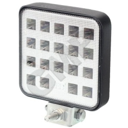 LAMPA ROBOCZA HALOGEN LED, 19 LED KWADRATOWA, 10-36V, 83x83x20mm