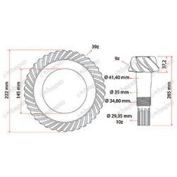 KOŁO TALERZOWE Z WAŁKIEM ATAK CASE JX NEW HOLLAND TD 5142023
